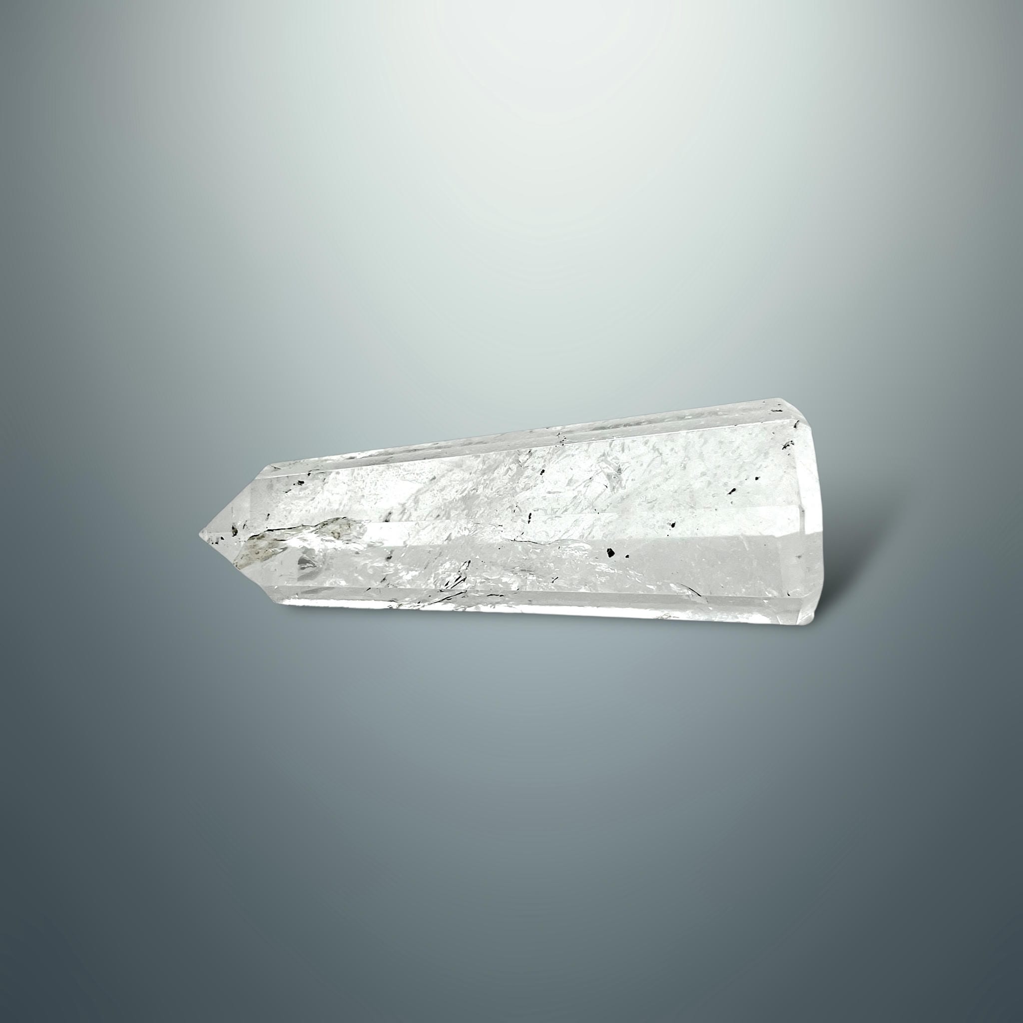 #piezas únicas_torre hexagonal cuarzo blanco 3