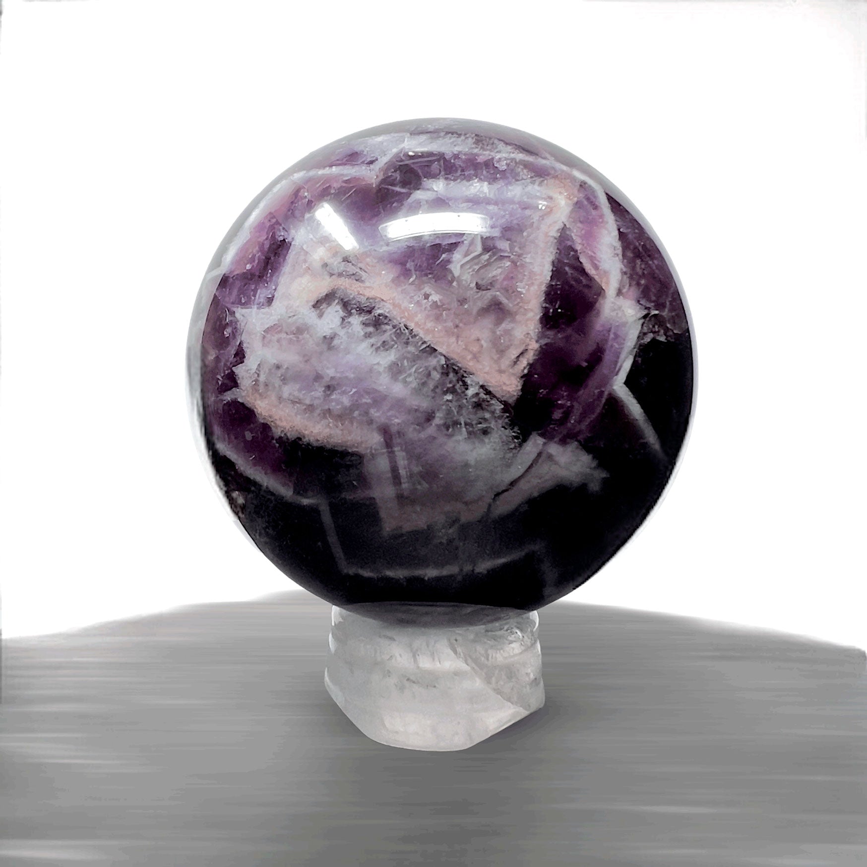 #piezas únicas_esfera amatista chevron 3