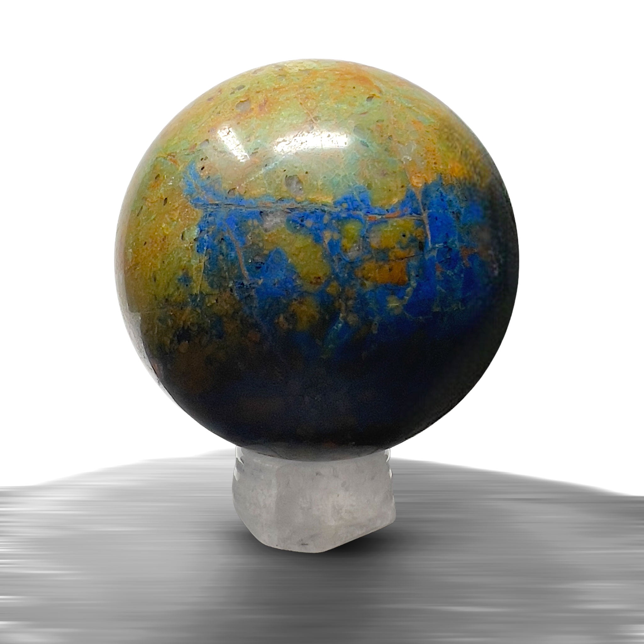 #piezas únicas_esfera crisocola con azurita 3