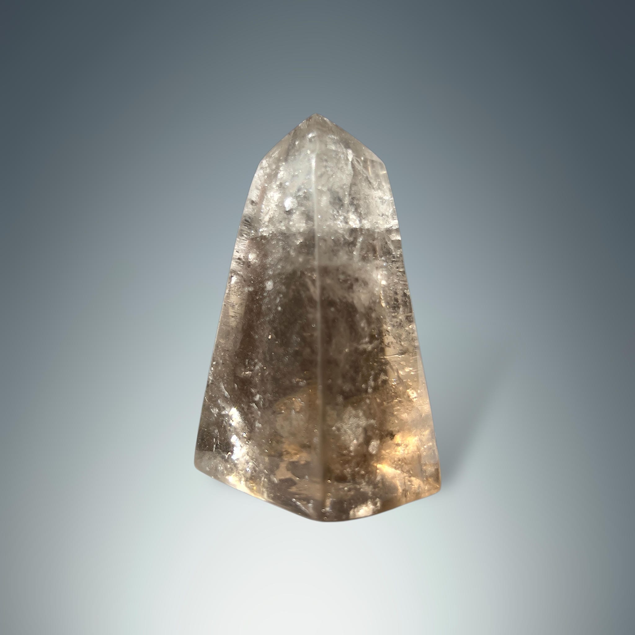 #piezas únicas_obelisco cuarzo ahumado 3