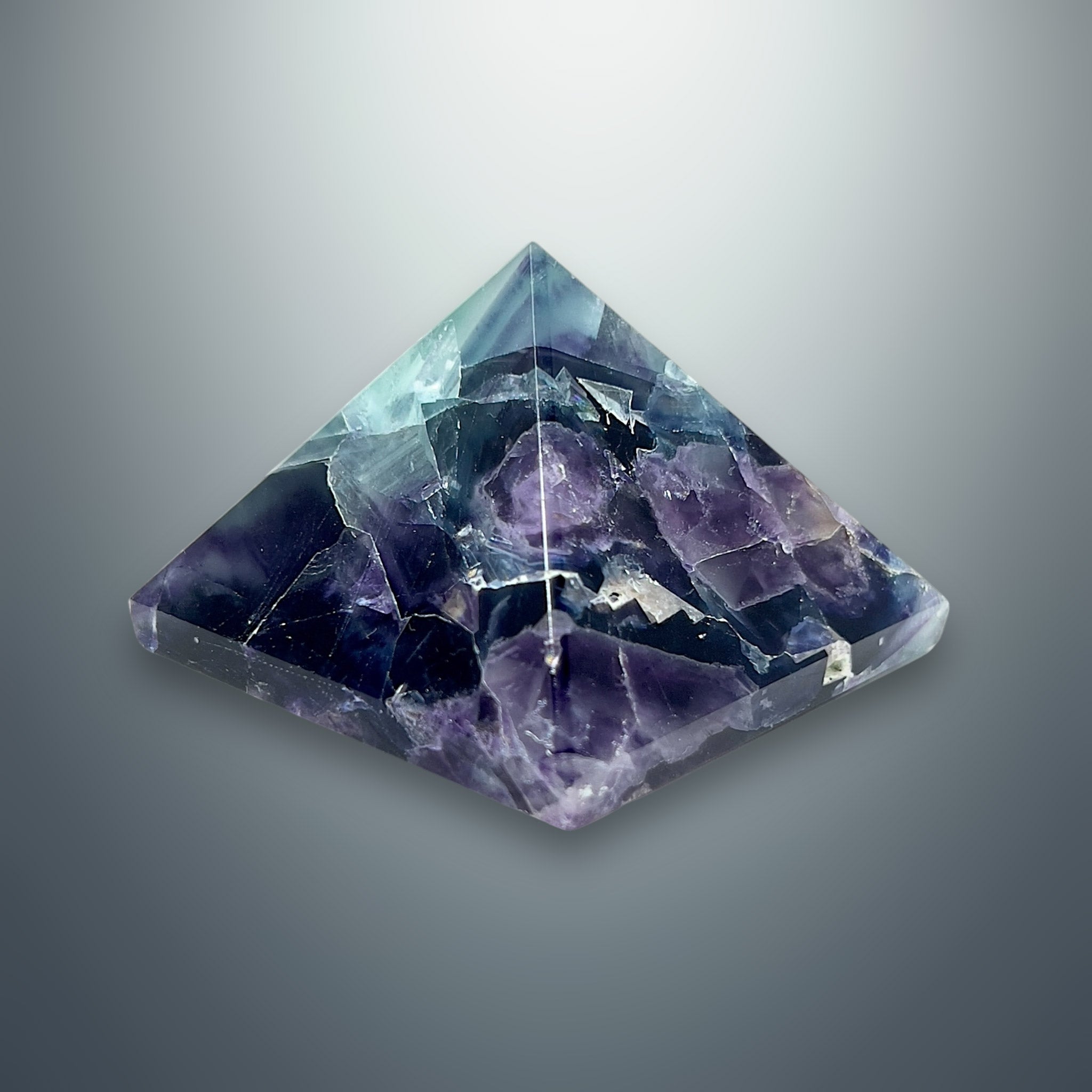 #piezas únicas_pirámide fluorita multicolor 3