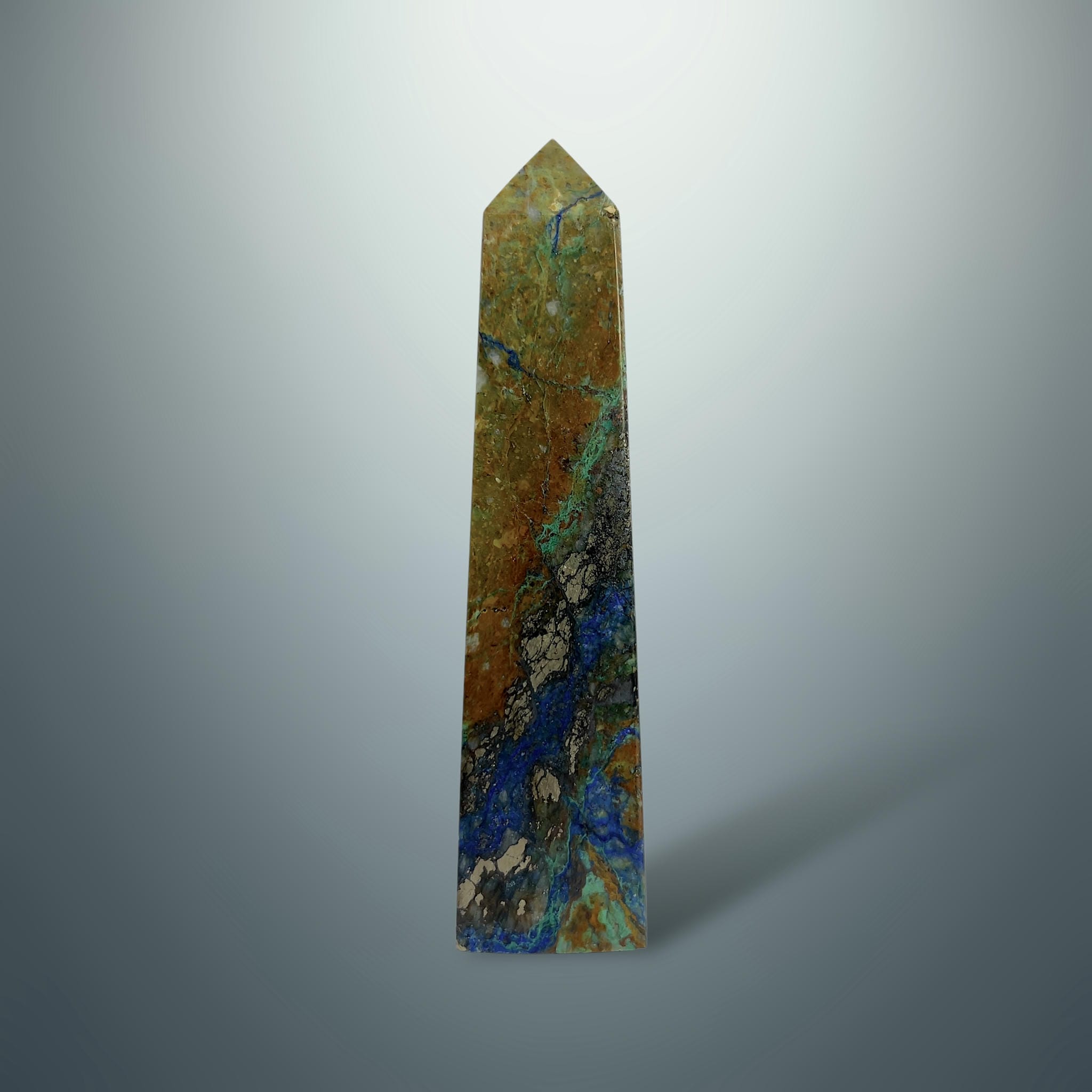 #piezas únicas_torre crisocola con azurita 4