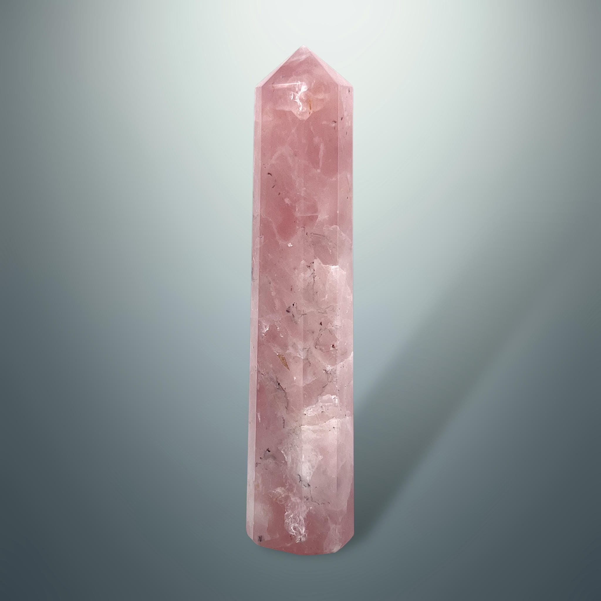 #piezas únicas_torre hexagonal cuarzo rosa 4