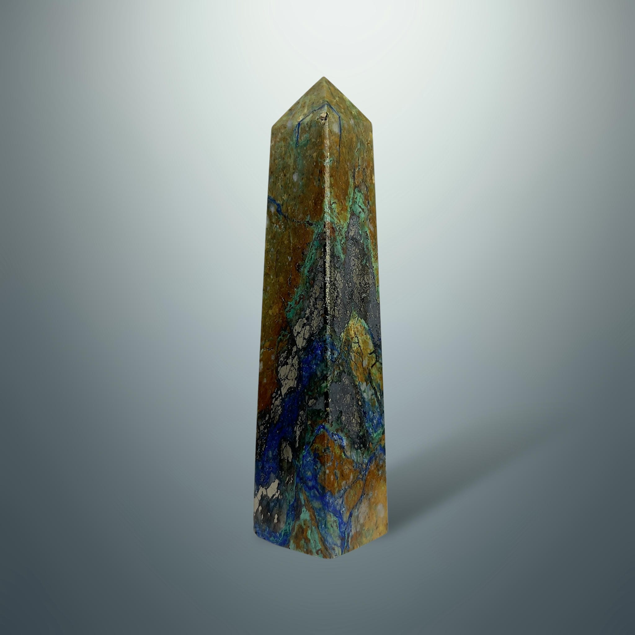 #piezas únicas_torre crisocola con azurita 4