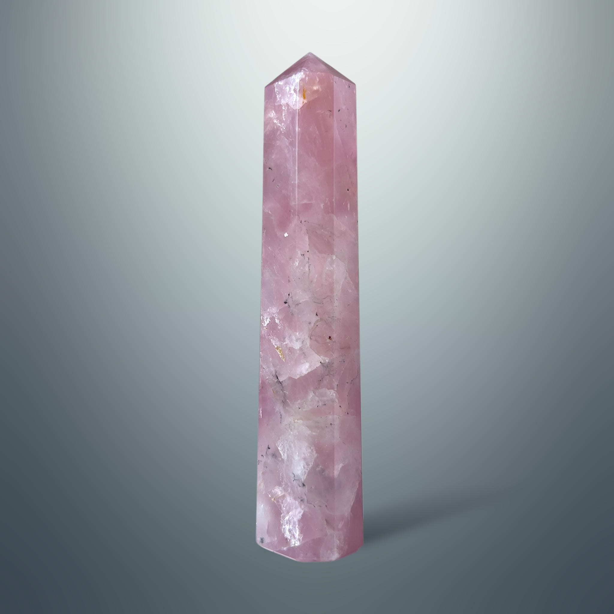 #piezas únicas_torre hexagonal cuarzo rosa 4