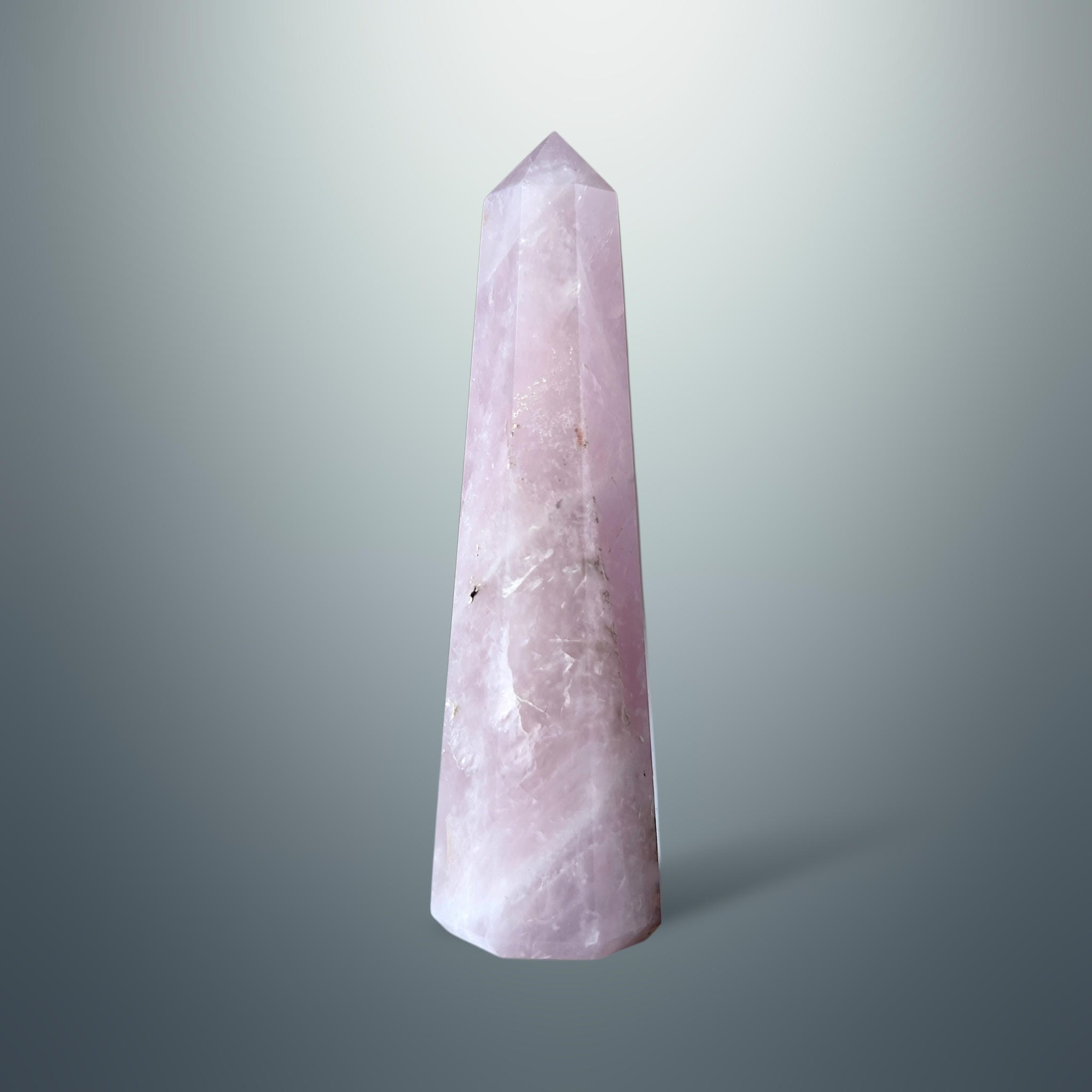 #piezas únicas_torre hexagonal cuarzo rosa 5