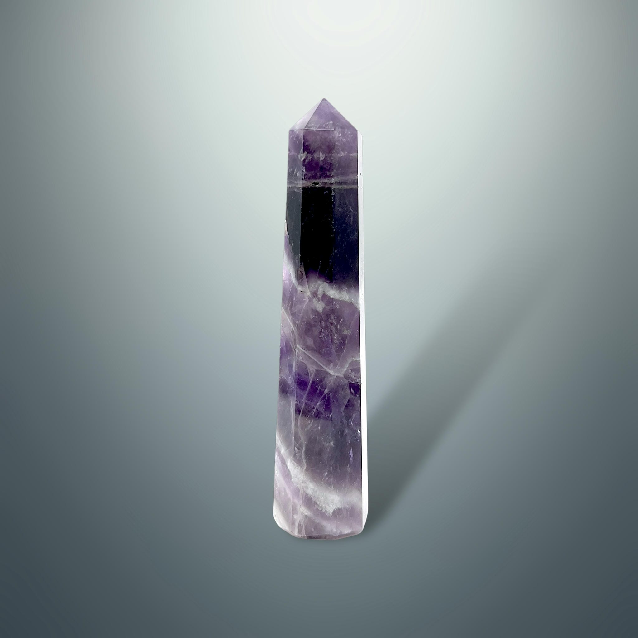 #piezas únicas_torre hexagonal amatista chevron 6