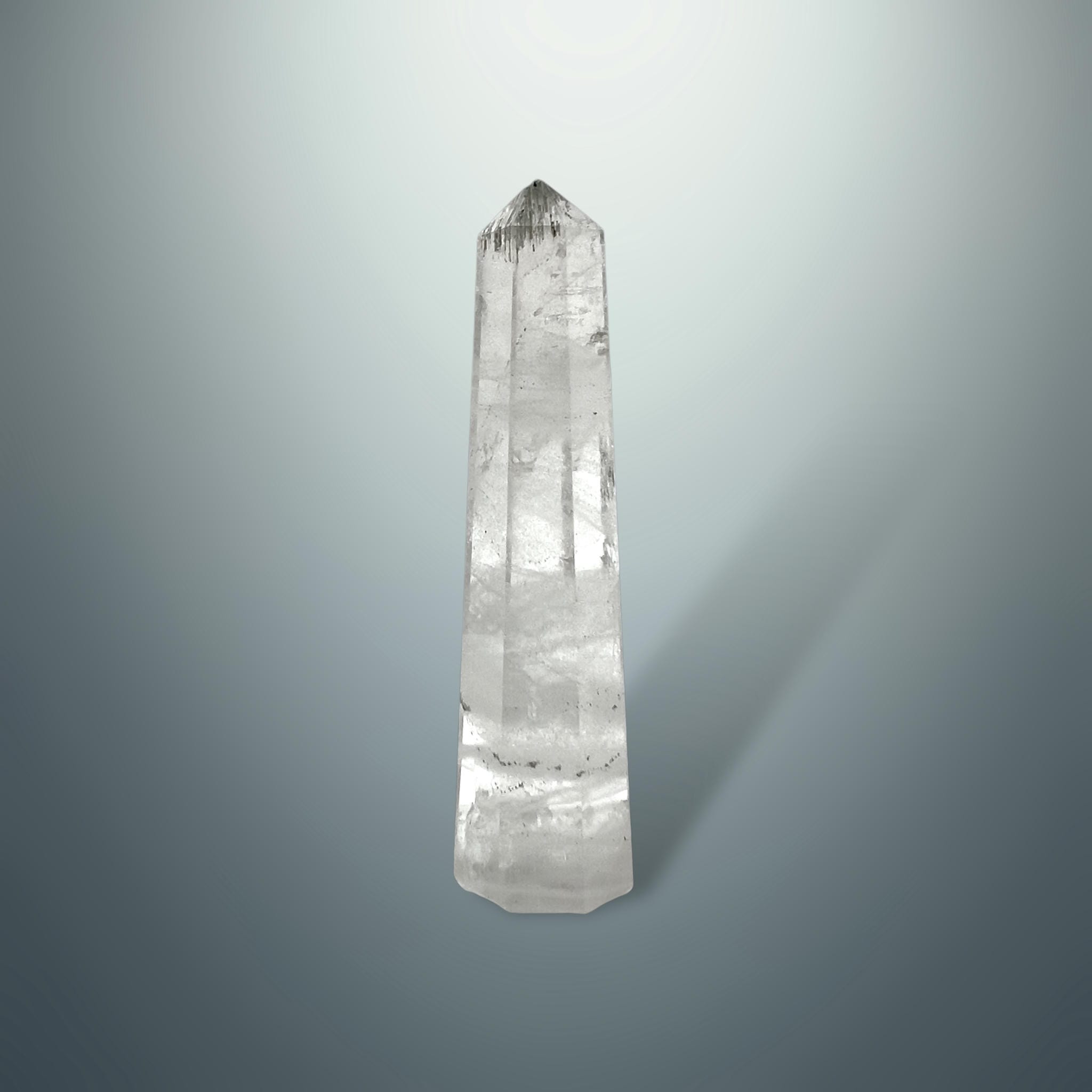 #piezas únicas_torre hexagonal cuarzo blanco 6