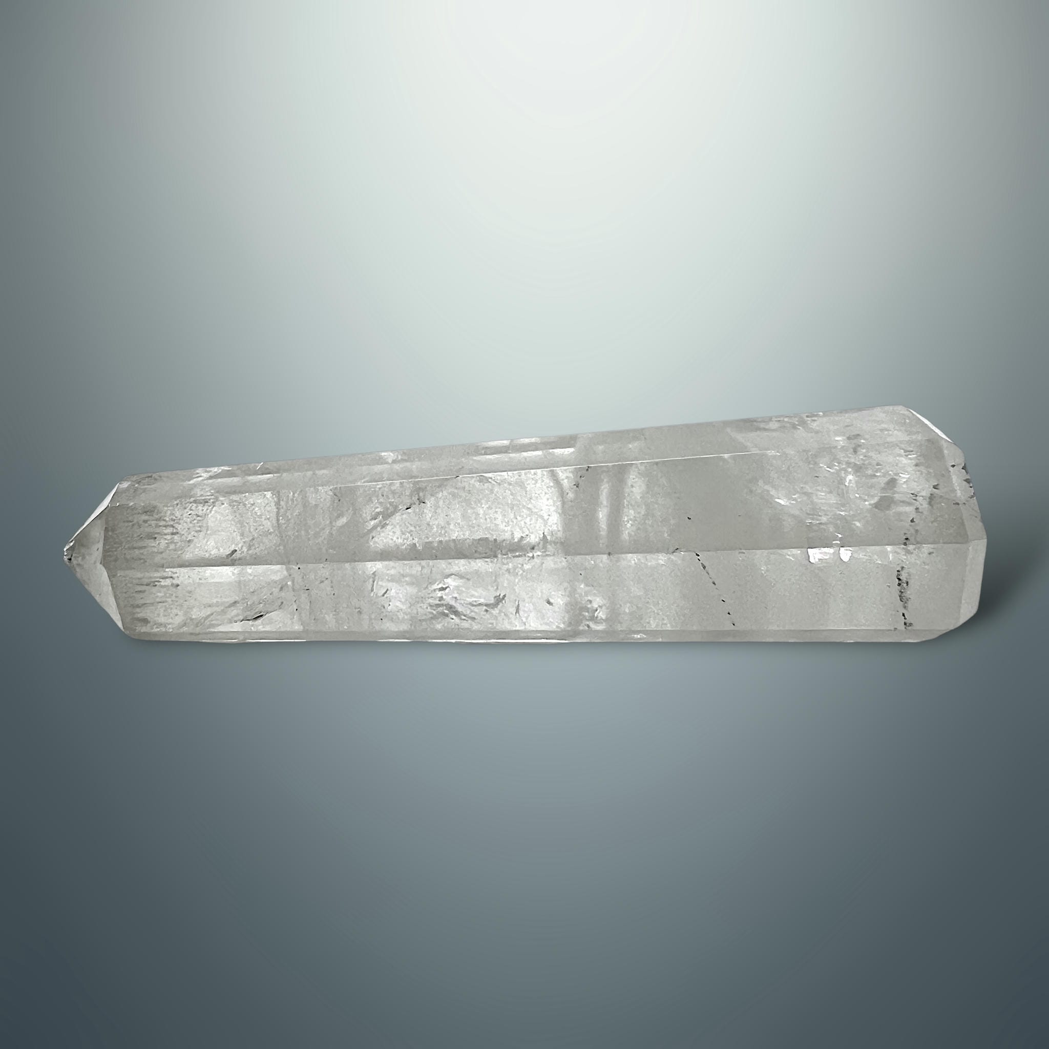 #piezas únicas_torre hexagonal cuarzo blanco 6