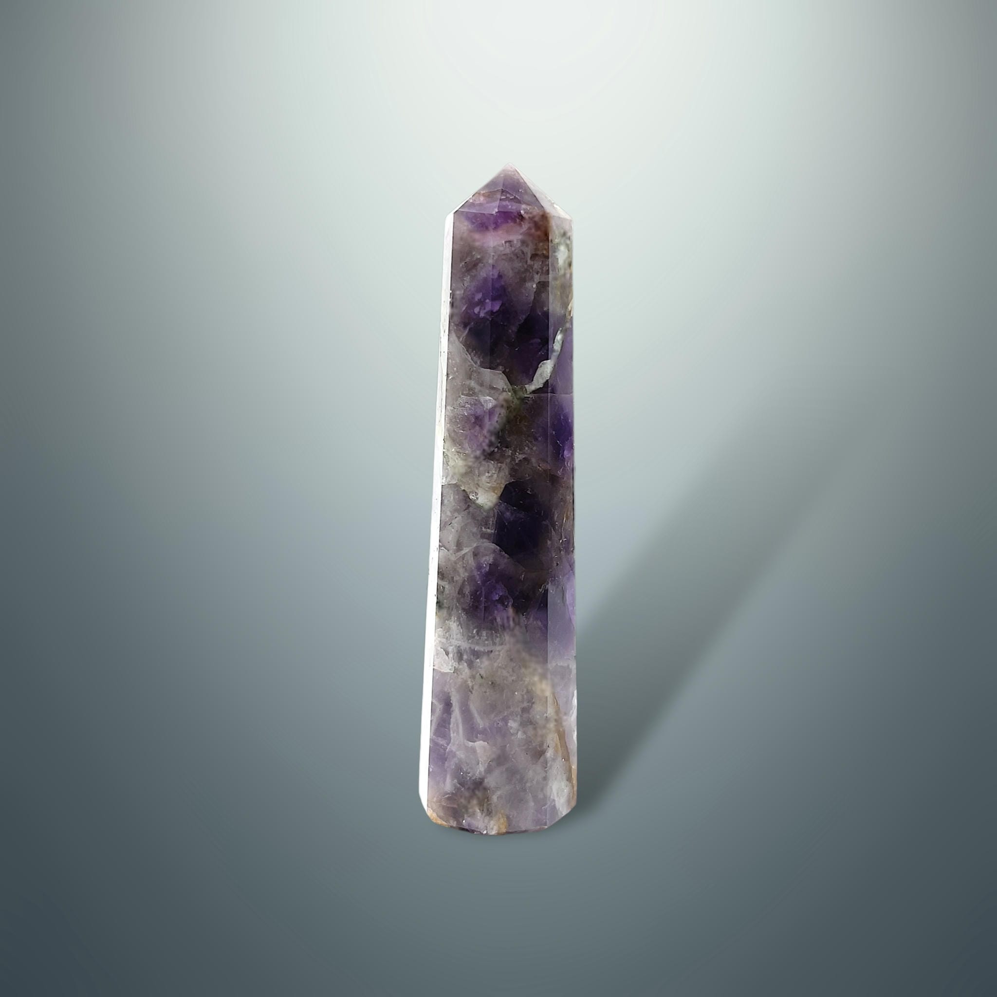 #piezas únicas_torre hexagonal amatista chevron 7