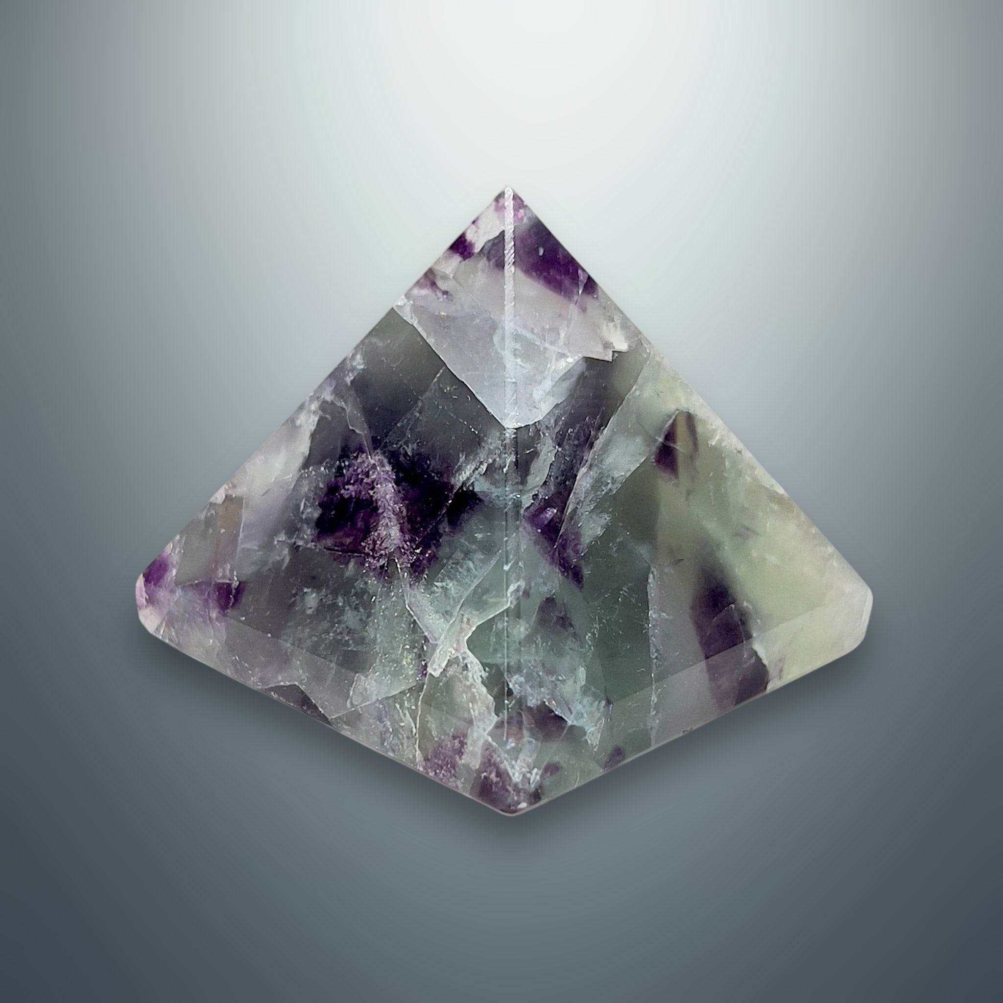 #piezas únicas_pirámide fluorita multicolor 7