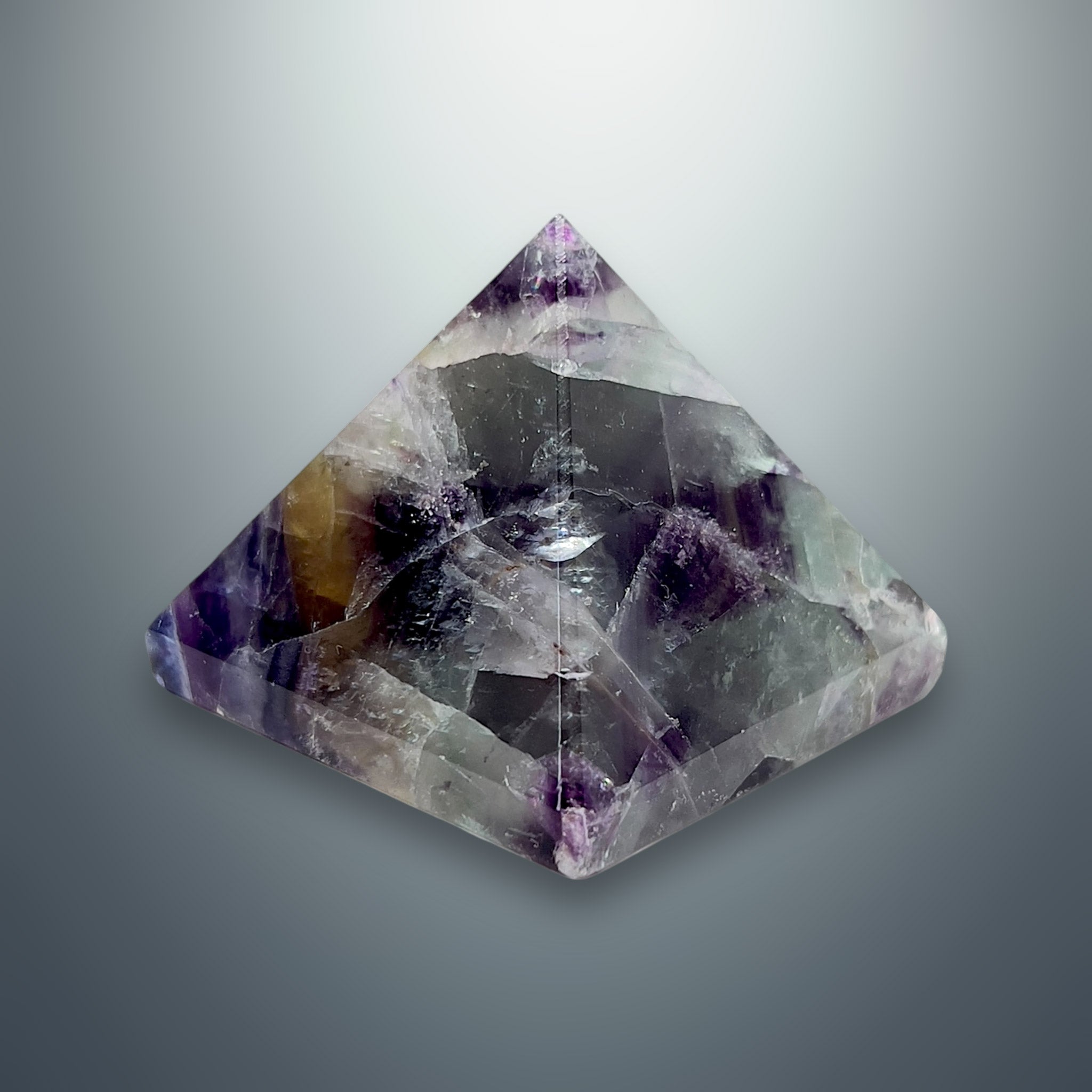 #piezas únicas_pirámide fluorita multicolor 7