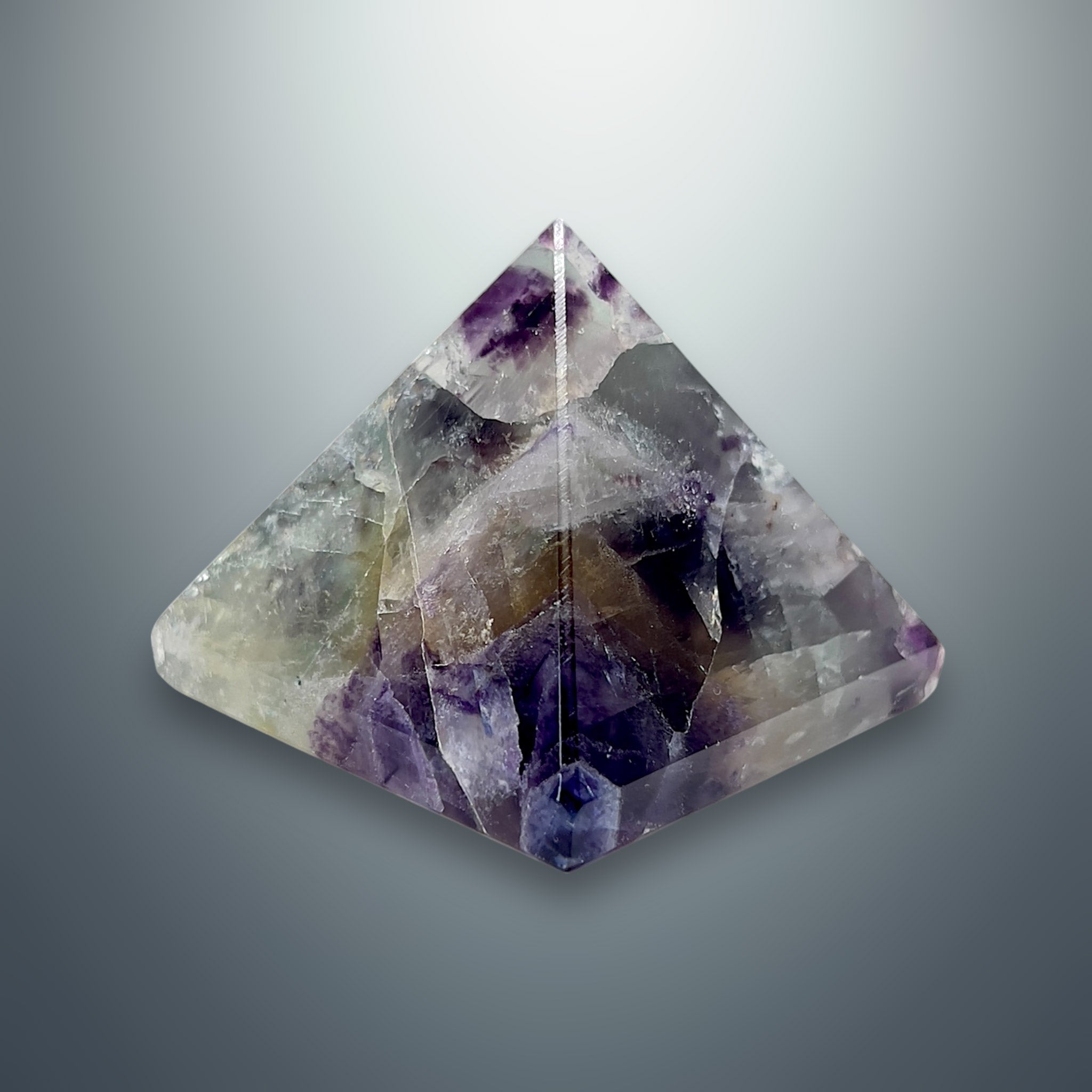 #piezas únicas_pirámide fluorita multicolor 7