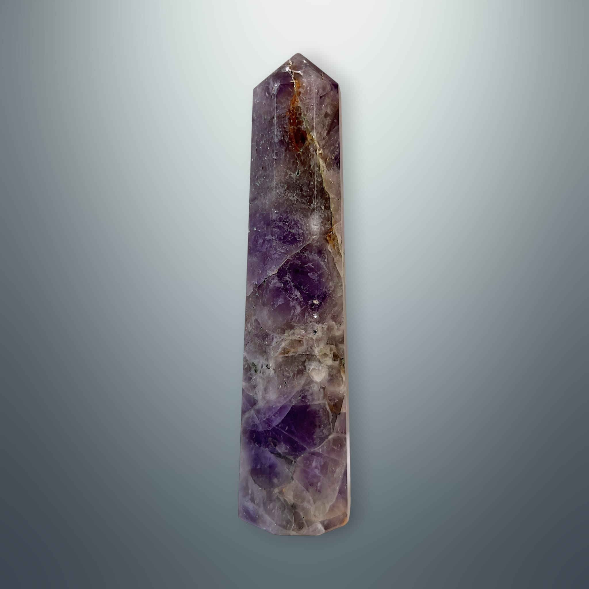 #piezas únicas_torre hexagonal amatista chevron 7