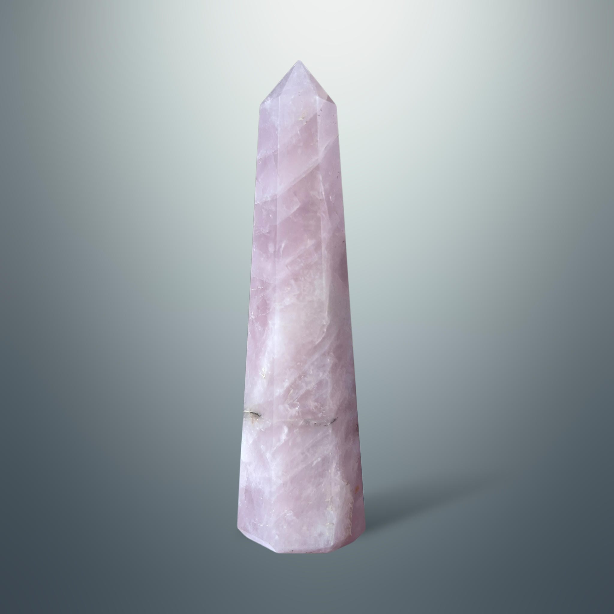 #piezas únicas_torre hexagonal cuarzo rosa 7