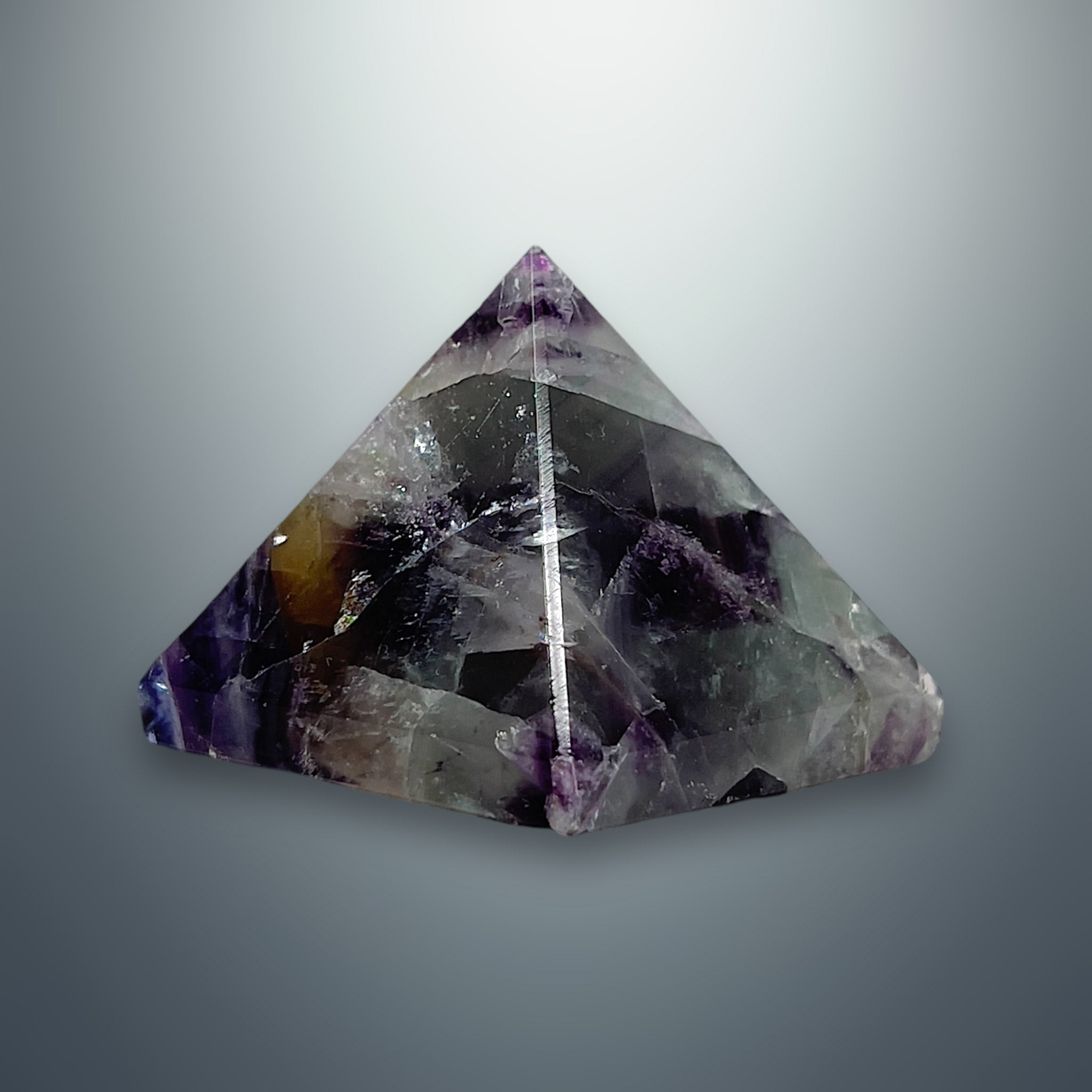 #piezas únicas_pirámide fluorita multicolor 7