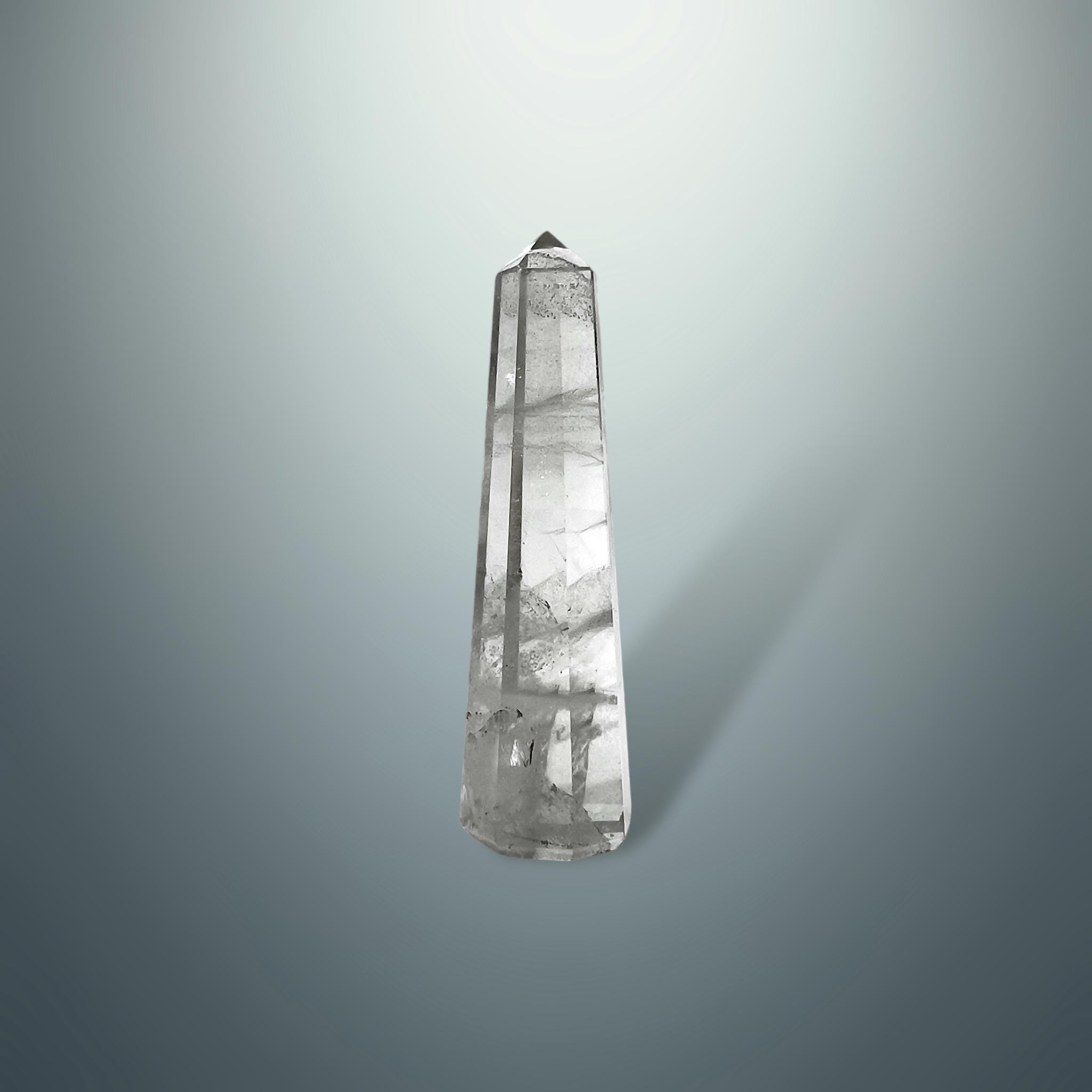 #piezas únicas_torre hexagonal cuarzo blanco 8