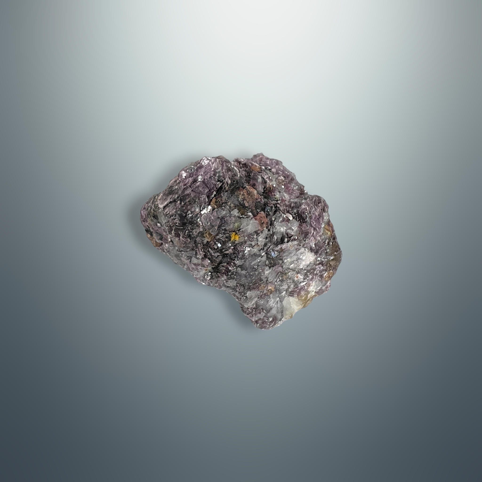 #piezas únicas_lepidolita en matriz de cuarzo 8