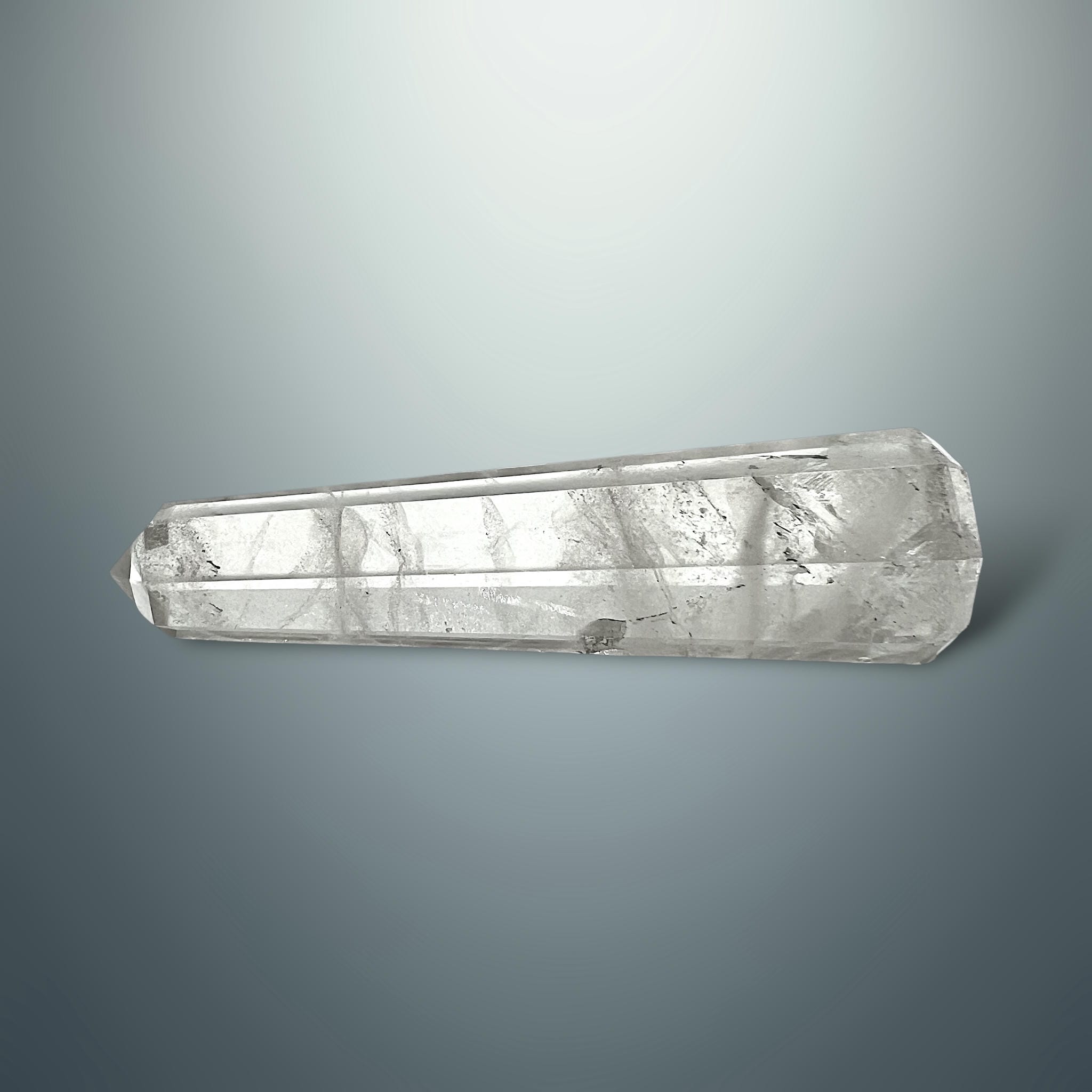 #piezas únicas_torre hexagonal cuarzo blanco 8