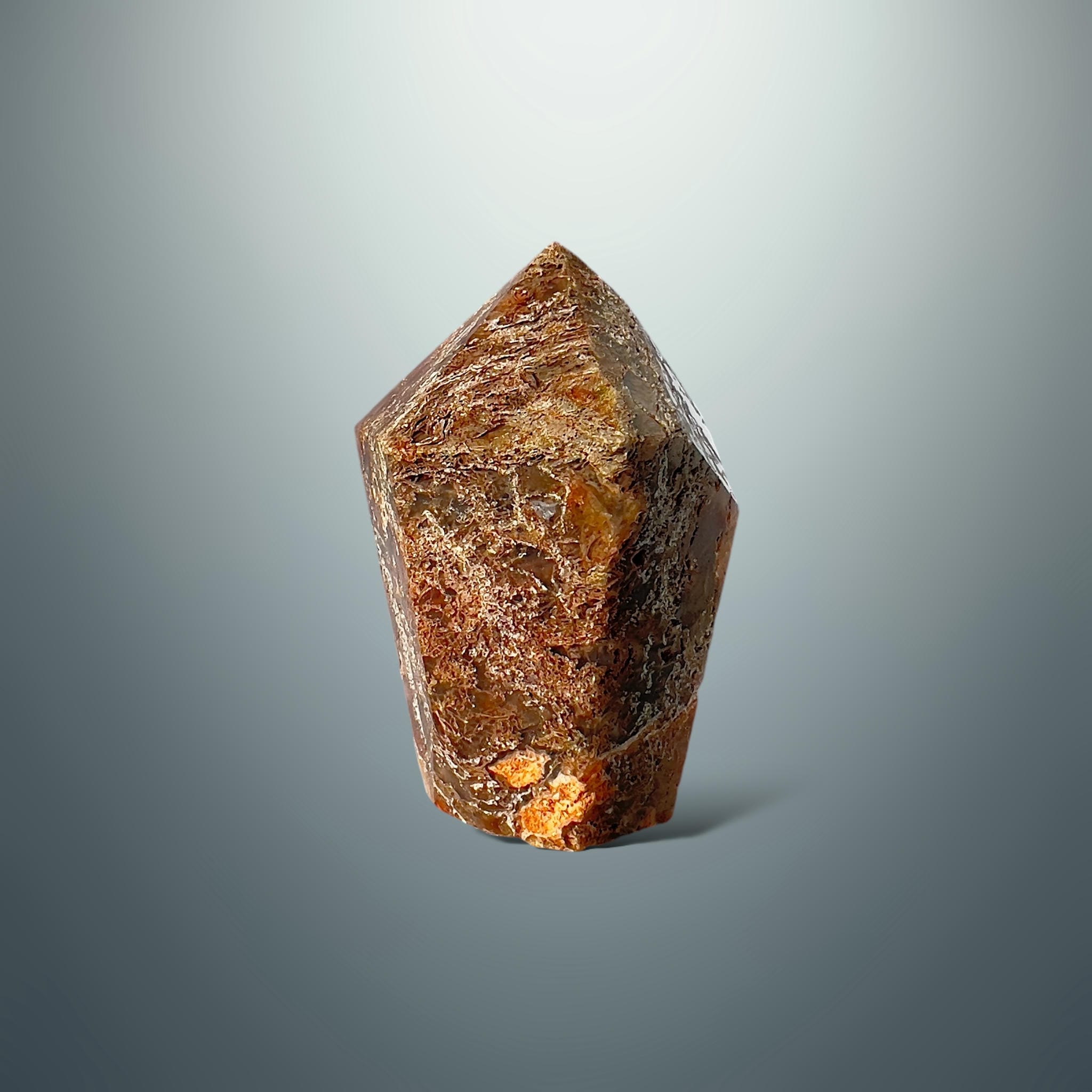 #piezas únicas_punta ágata musgo roja 9