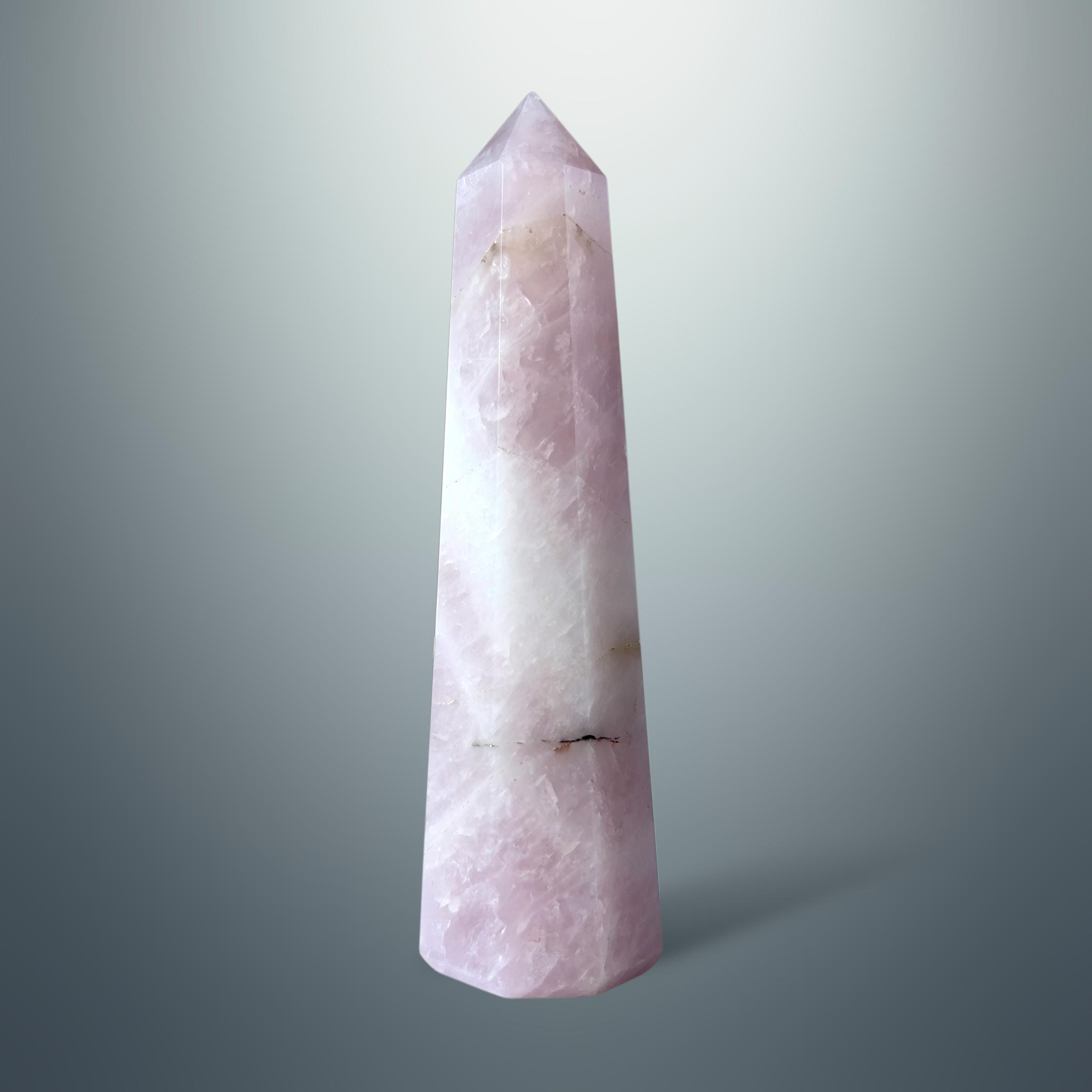 #piezas únicas_torre hexagonal cuarzo rosa 9