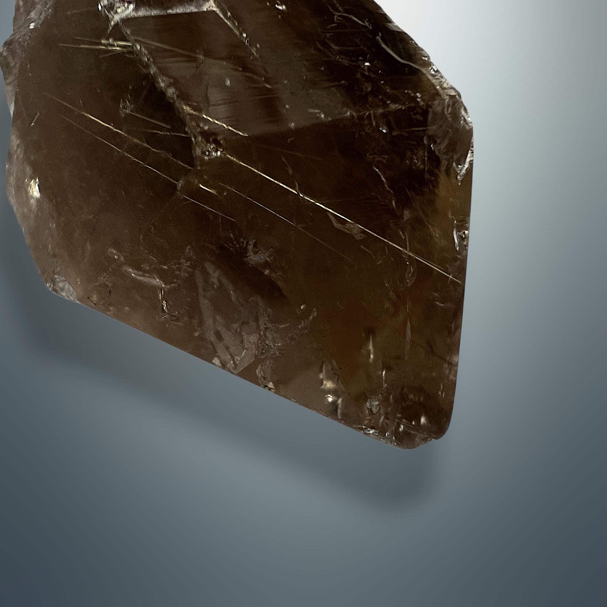 #piezas únicas_punta cuarzo ahumado con rutilo 9