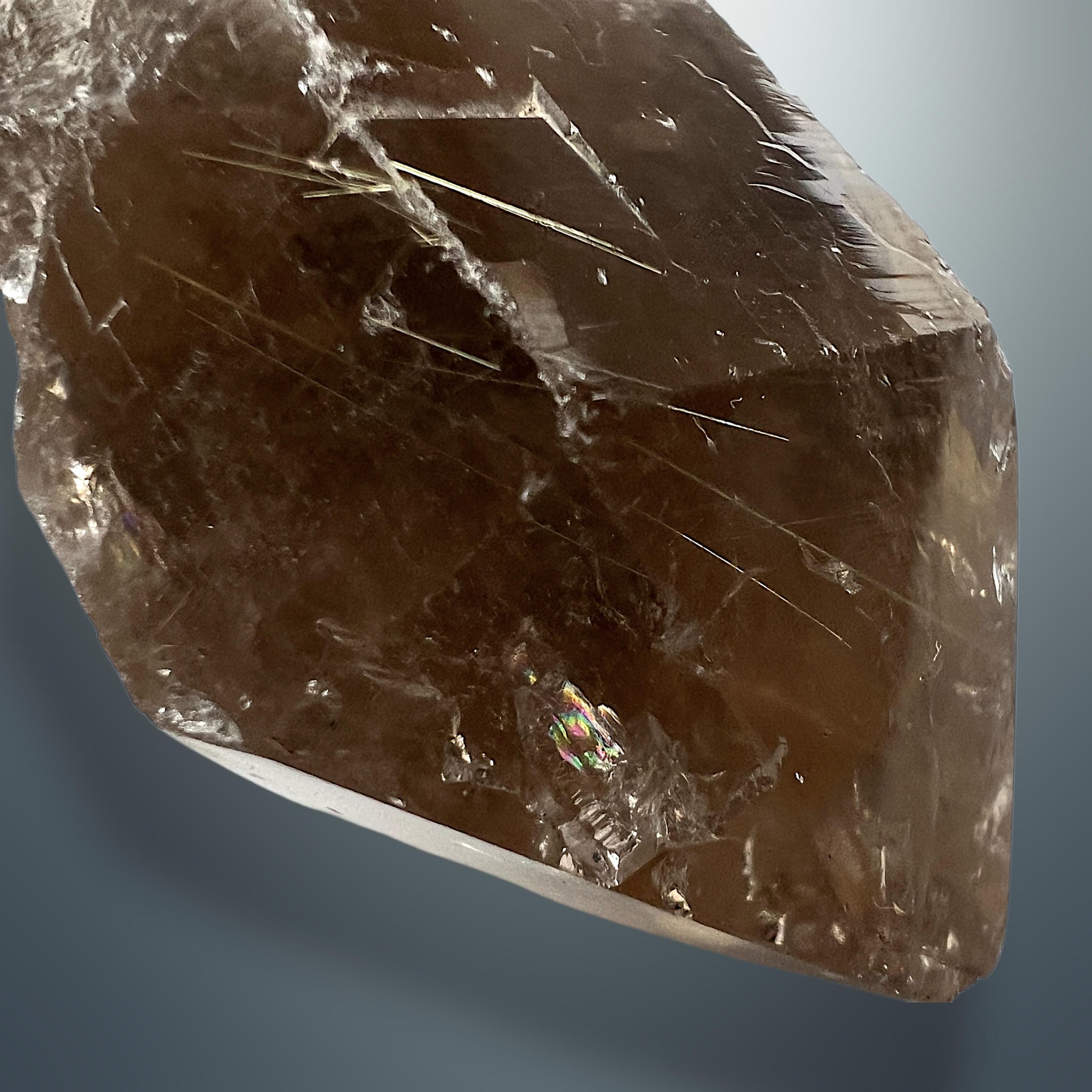 #piezas únicas_punta cuarzo ahumado con rutilo 9