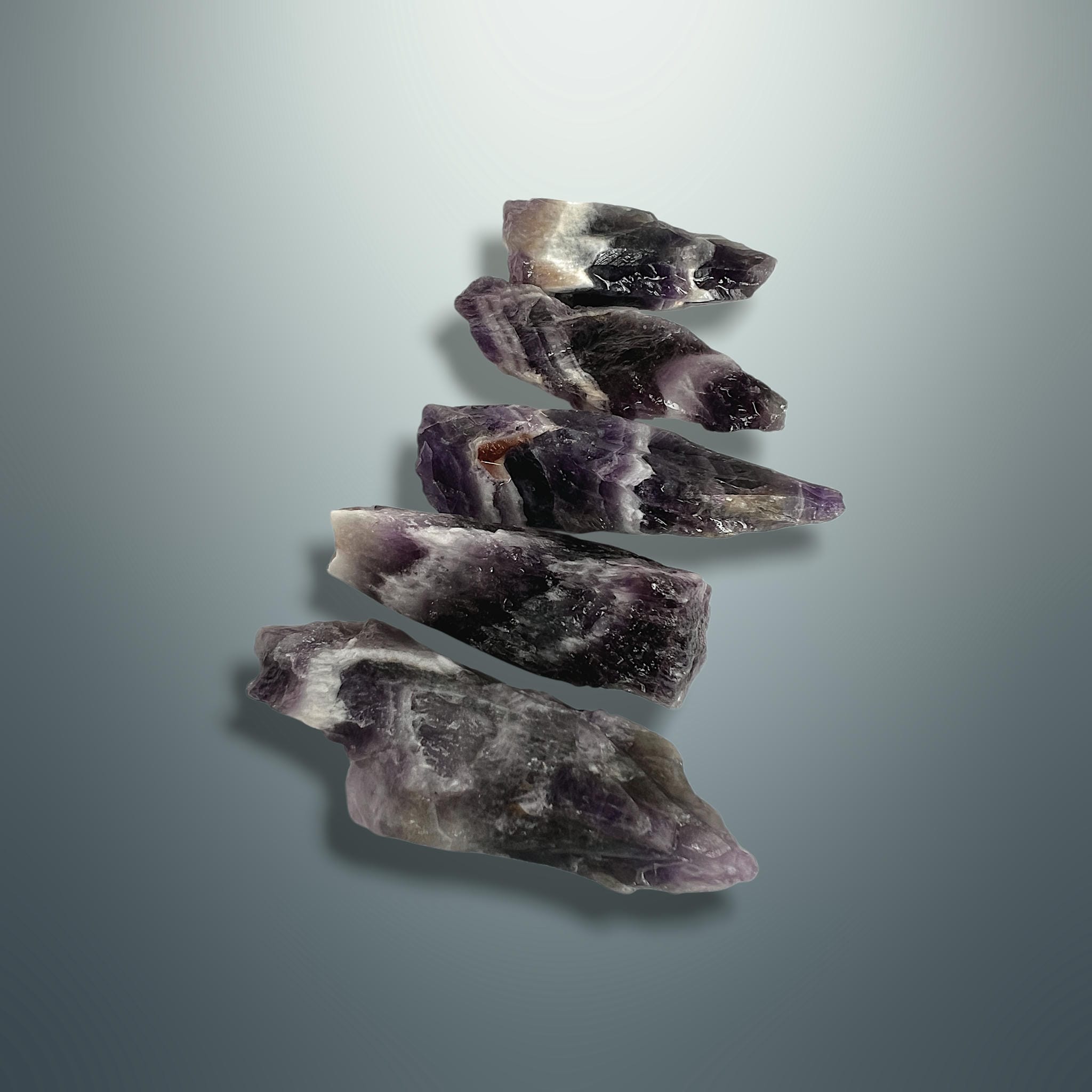 Amatista Chevron en Bruto