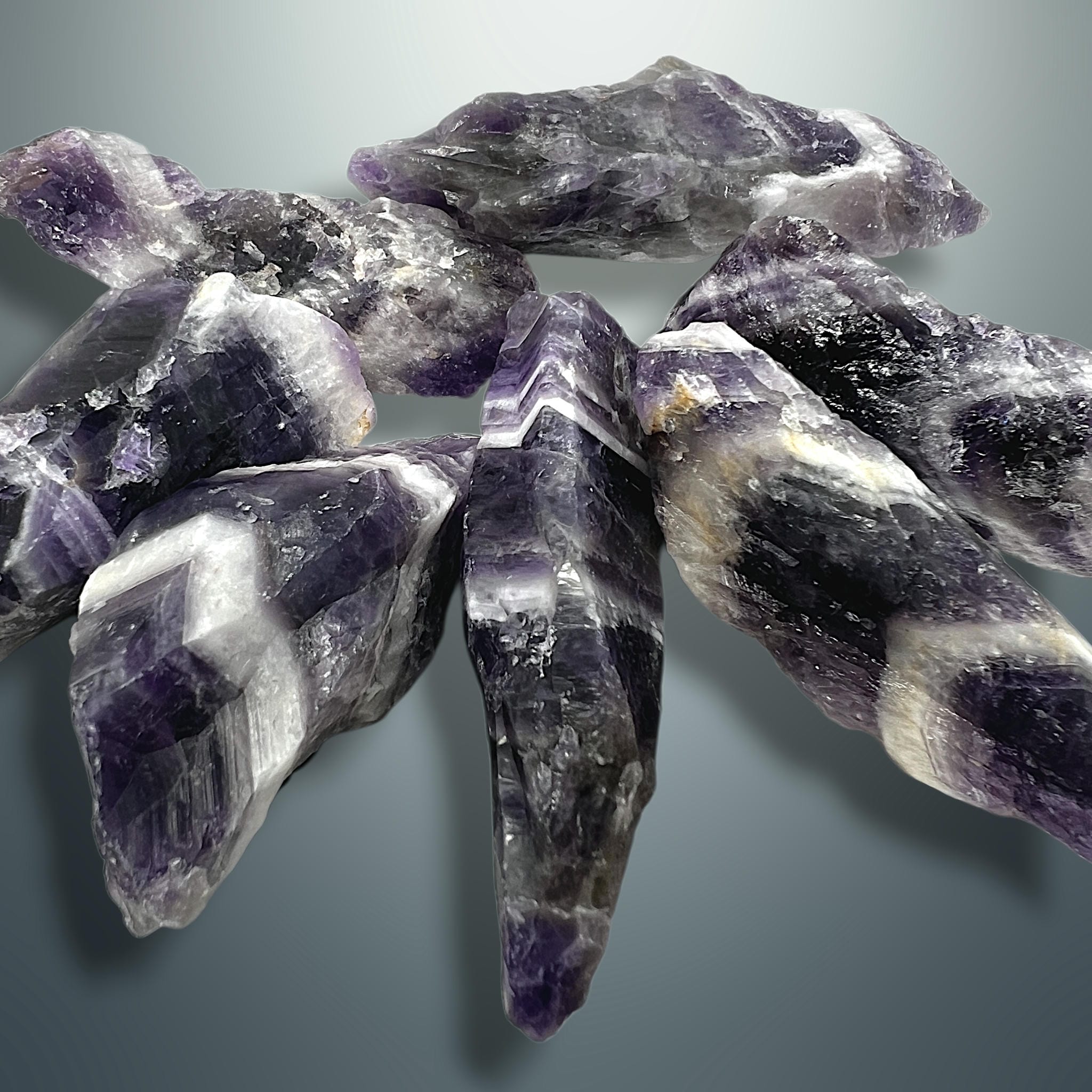 Amatista Chevron en Bruto