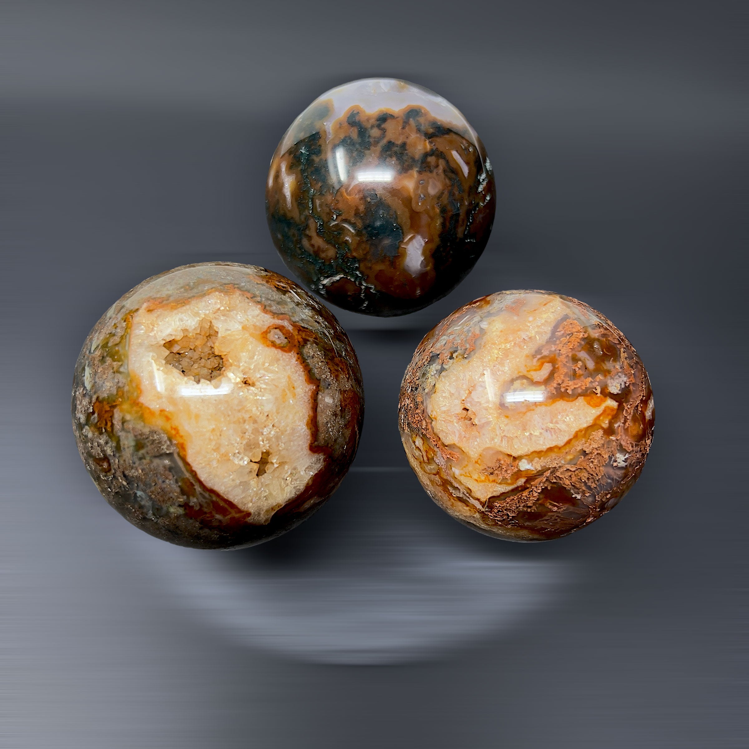 Ágata Musgo Roja en Esfera