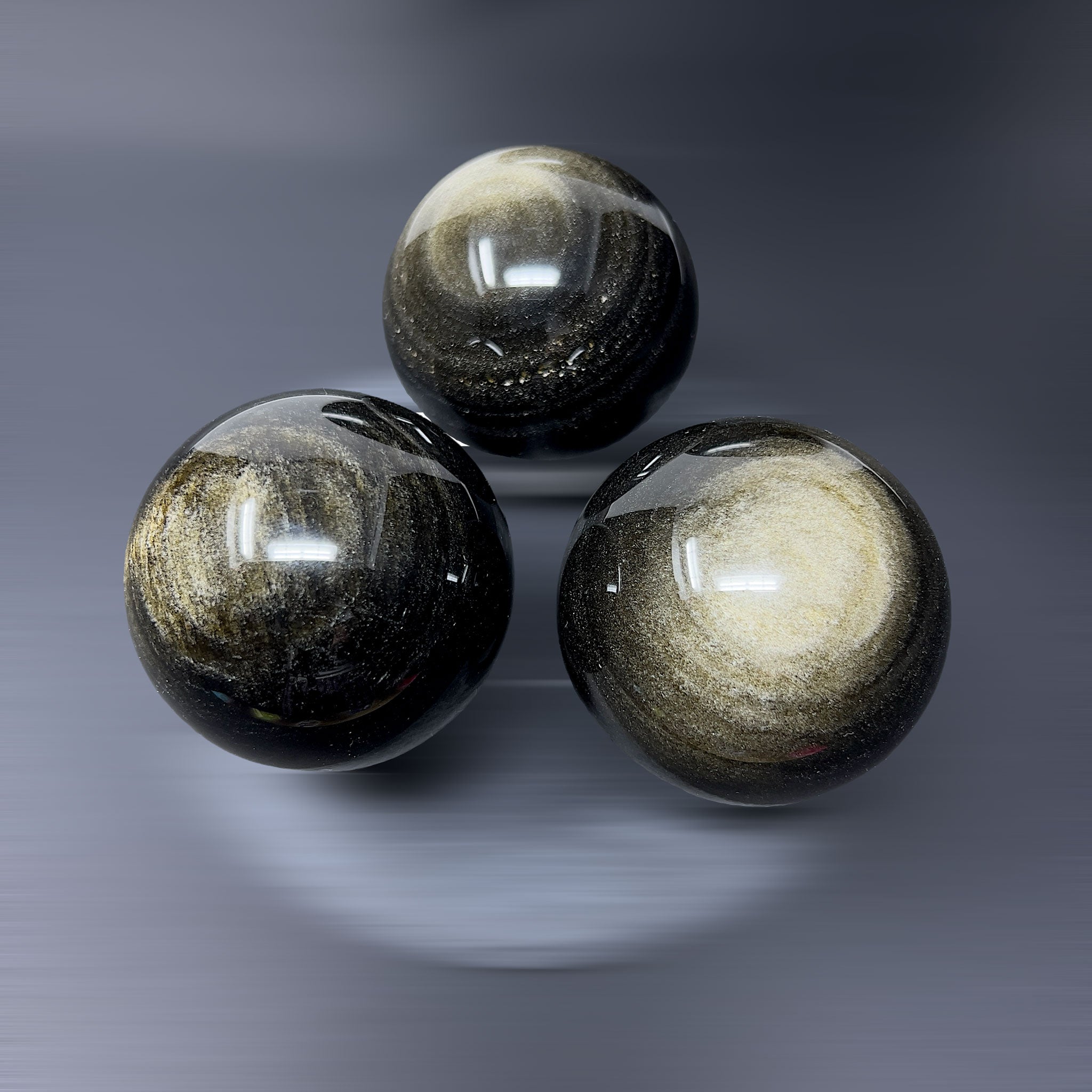 Obsidiana Oro en Esfera